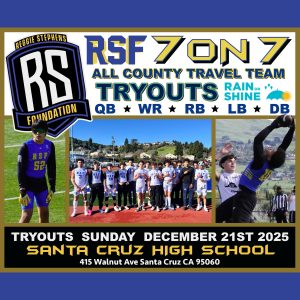 2025 RSF 7v7 Tryouts Events Graphic