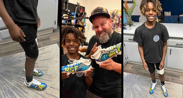 RSF Arts – Custom Cleats for Logan Feature